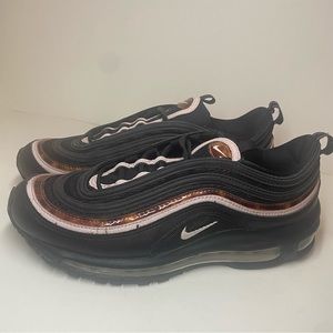 Nike Womens Air Max 97 Woodgrain Black Barely Rose Pink // size 9// CU4751-001